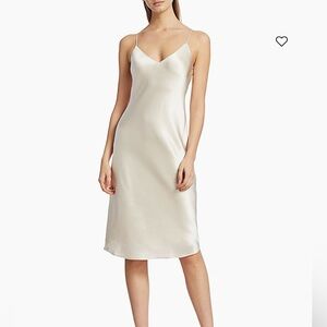 L’agence Jodie Silk Slip Dress - champagne, size 6